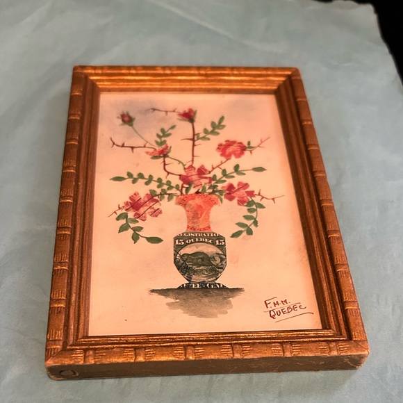 Franciscaines Missionnaires de Marie Quebec Framed Art Collage Ginger Jar Floral - Picture 7 of 9